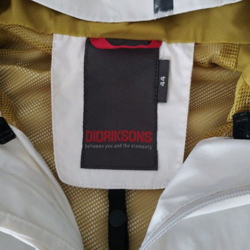 Didriksons unisex jacket white like new, size L
