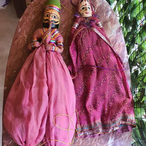 Indian couple dolls like new, 68cm man and 58cm woman