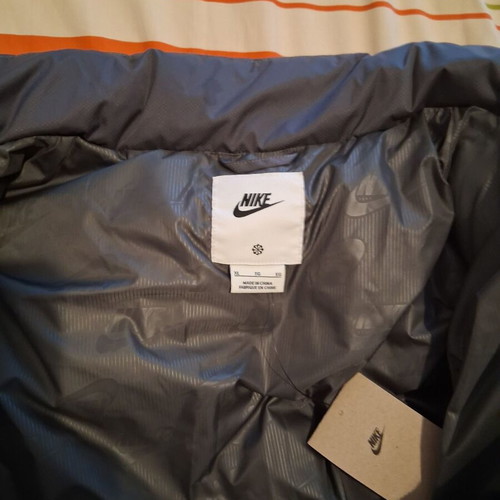 Nike down jacket, gray, XL, new with tags