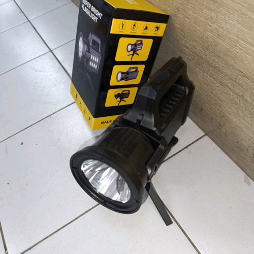 Solar flashlight new, very powerful with stand