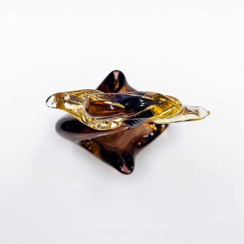 Vintage Mid-Century Murano Sommerso γυάλινο γλυπτό κύκνος, σαν καινούργιο