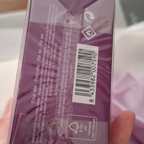 Benetton Colors Purple perfume sealed 80ml