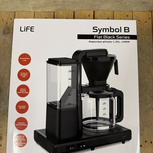 Life Symbol B Flat Black coffee maker
