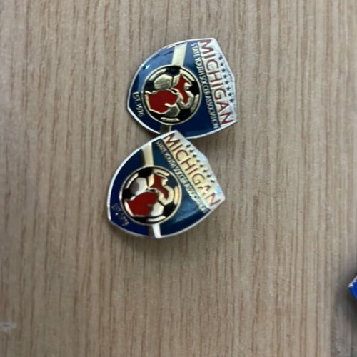 Michigan pins new, set of 2 pieces