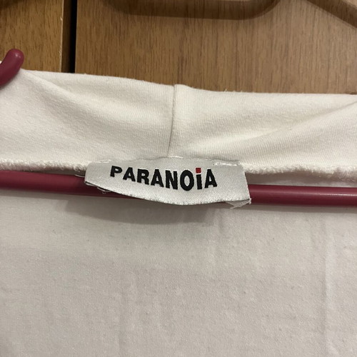 Paranoia white off-shoulder blouse with long sleeves like new