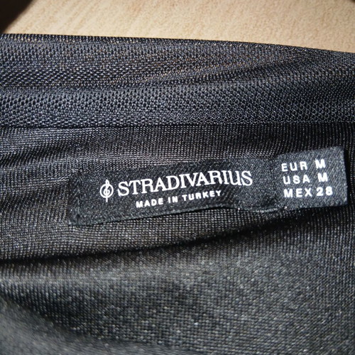 Stradivarius black formal top, size M
