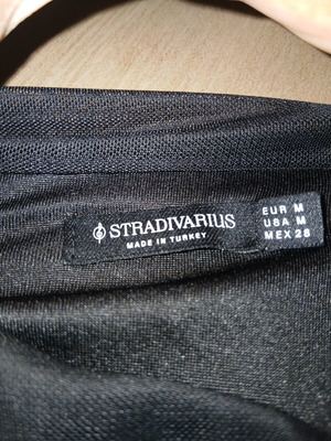 Stradivarius black formal top, size M