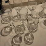 Stemmed glasses like new