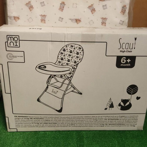 Moni Scaut Beige folding high chair new