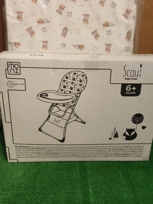 Moni Scaut Beige folding high chair new