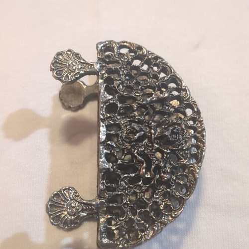 Vintage small metal napkin holder used