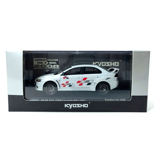 Mitsubishi Lancer Evolution X 1:43 diecast model tuned by Ralliart white pearl