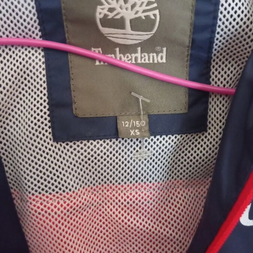 Timberland children's windbreaker jacket, blue and red, size 152 cm