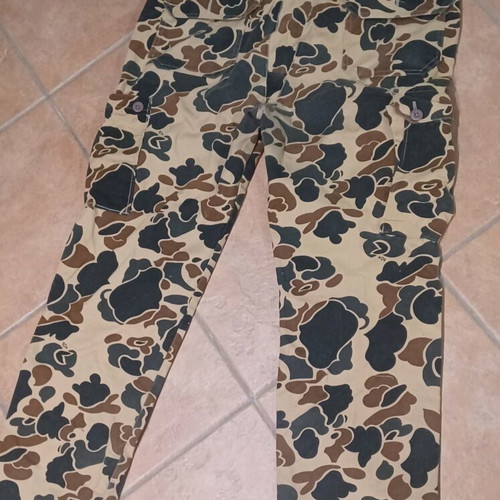 Vintage Duck Camo Cargo Hunting Pants made in USA like new
