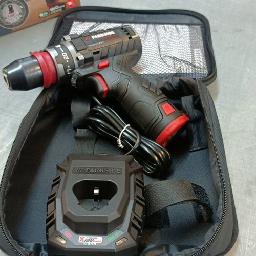 Parkside PBSPA 12 E4 12V cordless drill with battery and charger new