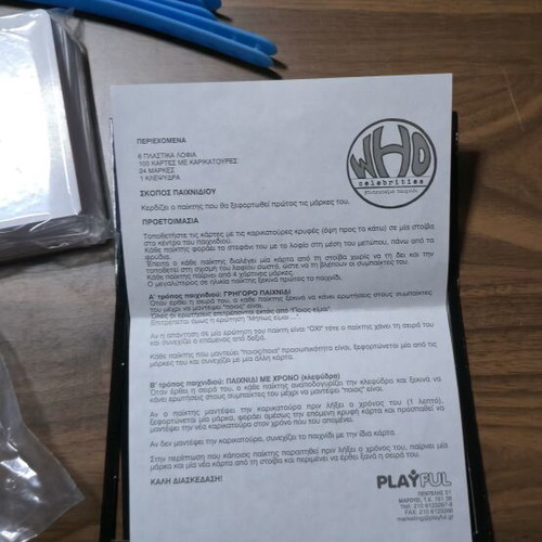 Who Celebrities Board Game like new by Playful