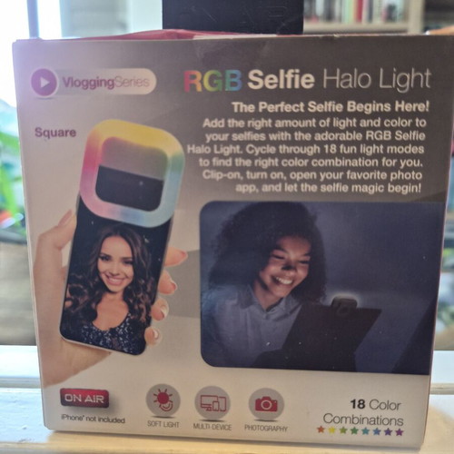 Rgb Selfie Halo Light Square new, On Air Vlogging Series