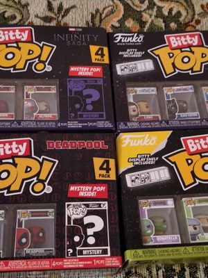 Funko Bitty Pop bundle new, 16 minifunkos in 4 boxes