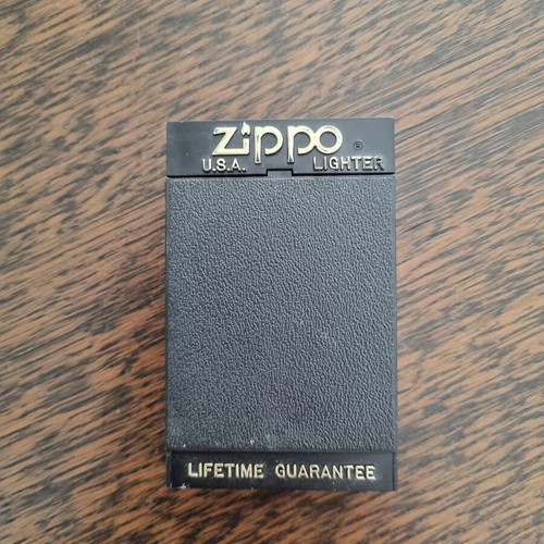 Zippo Ultralite Black 355 Reg lighter new with original vintage box