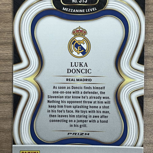 2025-26 Panini Select Euroleague Basketball Luka Doncic Red Ice card like new