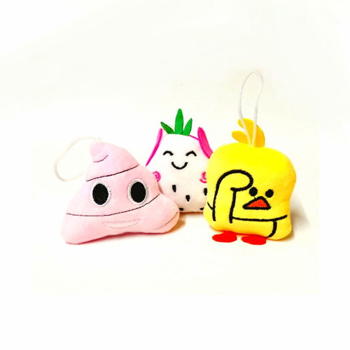 Plush Keyring Set Poop Dragon Fruit Little Yellow Duck New