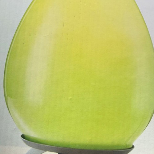 Glass table lamp light green new