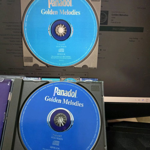 Golden Melodies Panadol CD used, classical music 1996