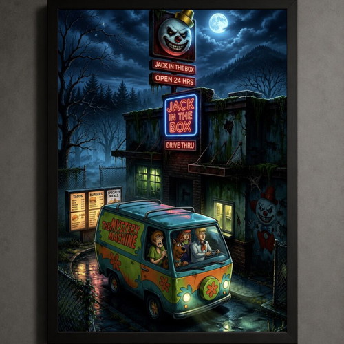Scooby Doo framed poster 30x40cm