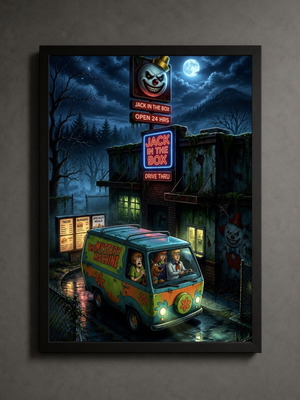 Scooby Doo framed poster 30x40cm
