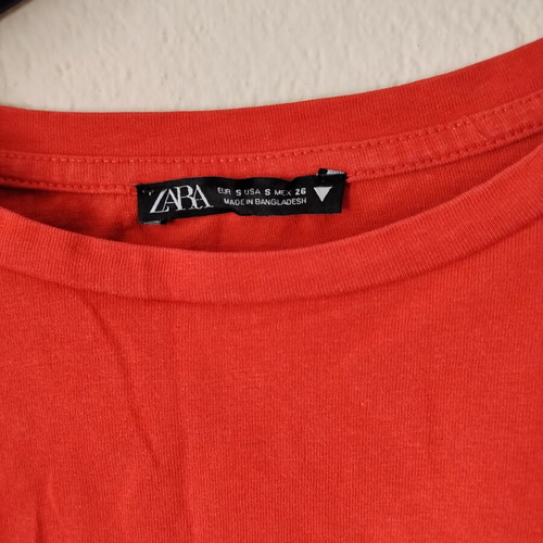 Croptop Zara red, like new, size S