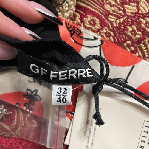 GF Ferre black dress with gold details