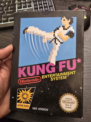 Nintendo NES παιχνίδι Kung Fu μεταχειρισμένο, πλήρες κουτί, εισαγωγής ΗΒ