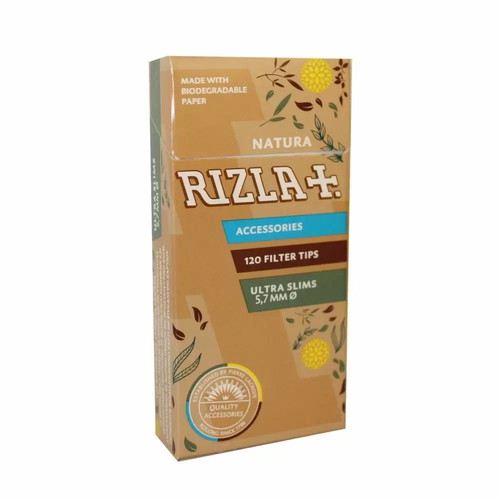 Rizla Natura Ultra Slim 5.7mm Filter Tips 120 pcs new