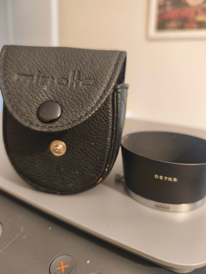 Minolta lens hood σαν καινούργιο, μεταλλικό, για φακούς SR MC MD 55mm