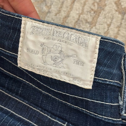 True Religion bootcut pants size L like new, blue