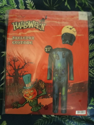Skeleton costume new, in package