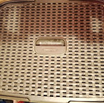 Curver Style Wicker Laundry Basket with Lid used