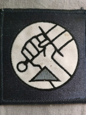 Hellboy Patch 1998 like new, agent patch Bureau of Paranormal Research and Defence