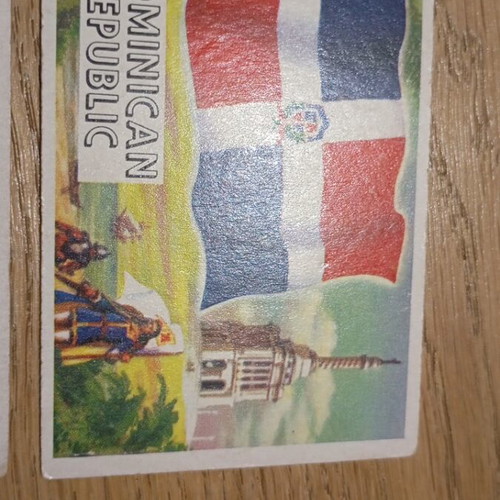 Old stickers with flags used