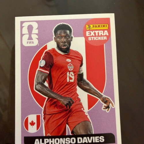 Panini Mundial extra sticker Alphonso Davies new