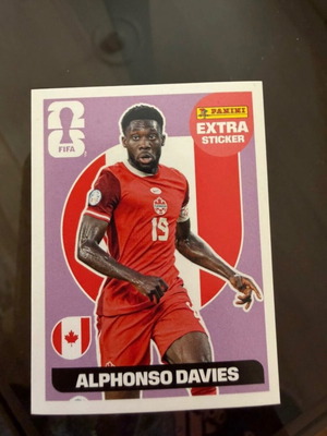 Panini Mundial extra sticker Alphonso Davies new