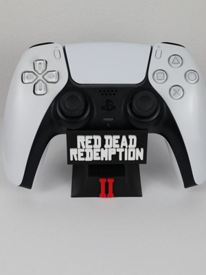 PS5 PS4 PS3 Controller Stand with Red Dead Redemption 2 Logo made to order