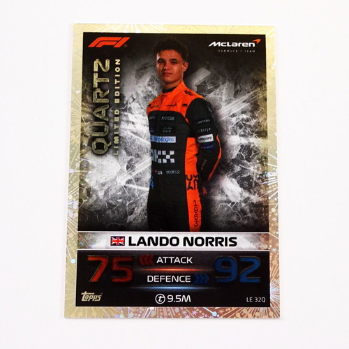 Topps F1 Turbo Attax 2023 Formula 1 Lando Norris Quartz Limited Edition LE-32Q like new