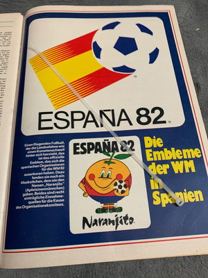ESPANA 82 Kicker magazine insert, authentic original
