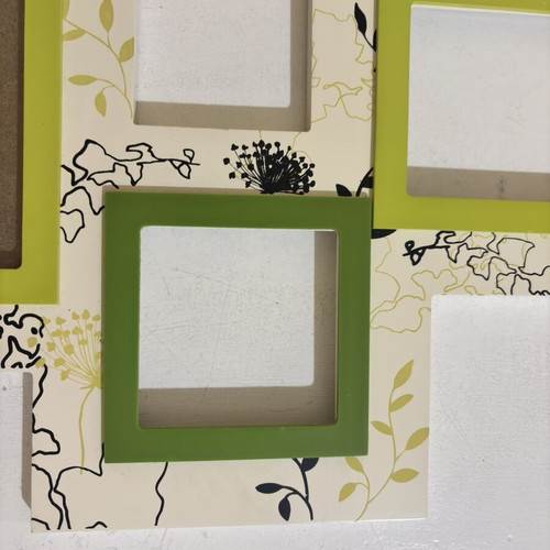 Wooden hanging photo frame with 4 slots, used