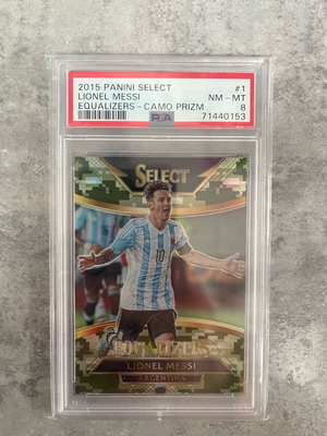 2015 Messi Equalizers Camo Prizm card like new