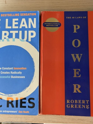 The Lean Startup book and The 48 Laws of Power book, English