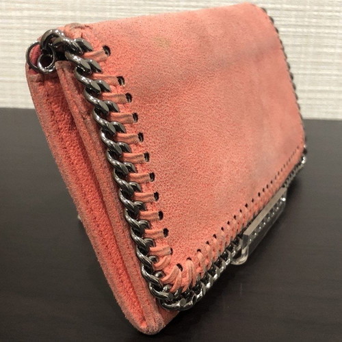 Stella McCartney wallet authentic used, pink Falabella model