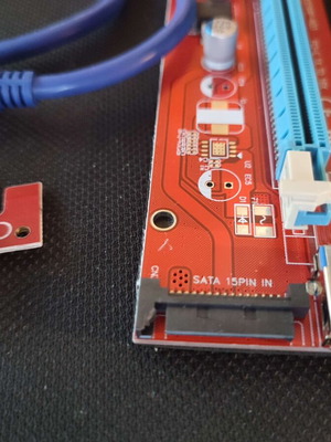 PCI-E 1x to 16x Powered Riser Kit new