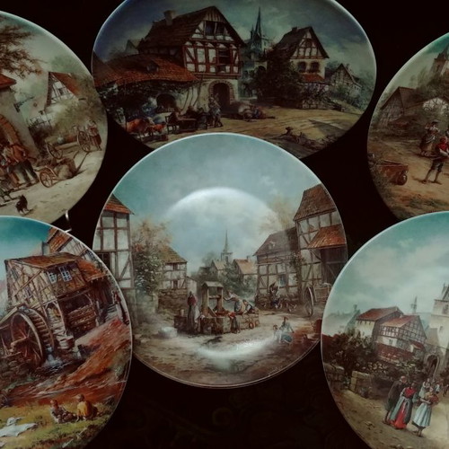 Bradex Wall Plate Collection. Reichenbach, fine porcelain Germany 92'-93'